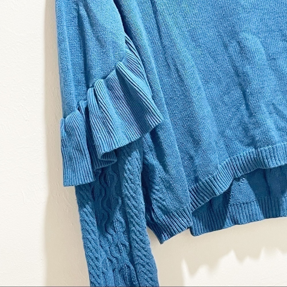 PROJECT NAADAM Ruffled Cable Knit Sweater - Picture 7 of 10